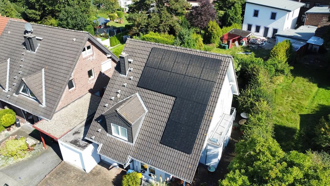 Beispiel einer nachgerüsteten PV-Anlage